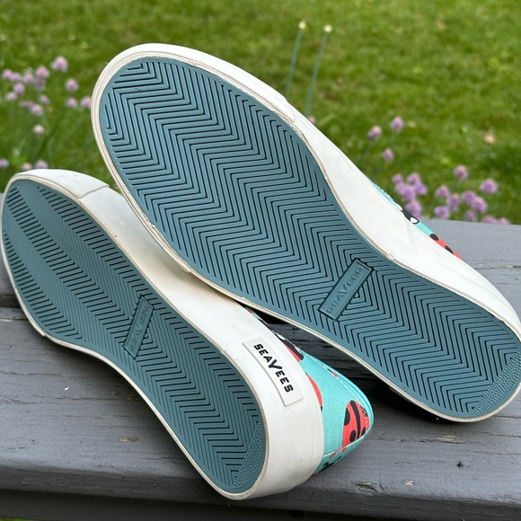 Sea Vees Legend Mr Turk ladybug print on aquamarine size 10 men sneakers - Picture 6 of 8